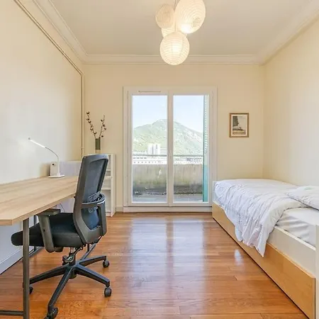 Proche Parc Paul Mistral, 2 Chambres, Wifi, Balcon * Grenoble